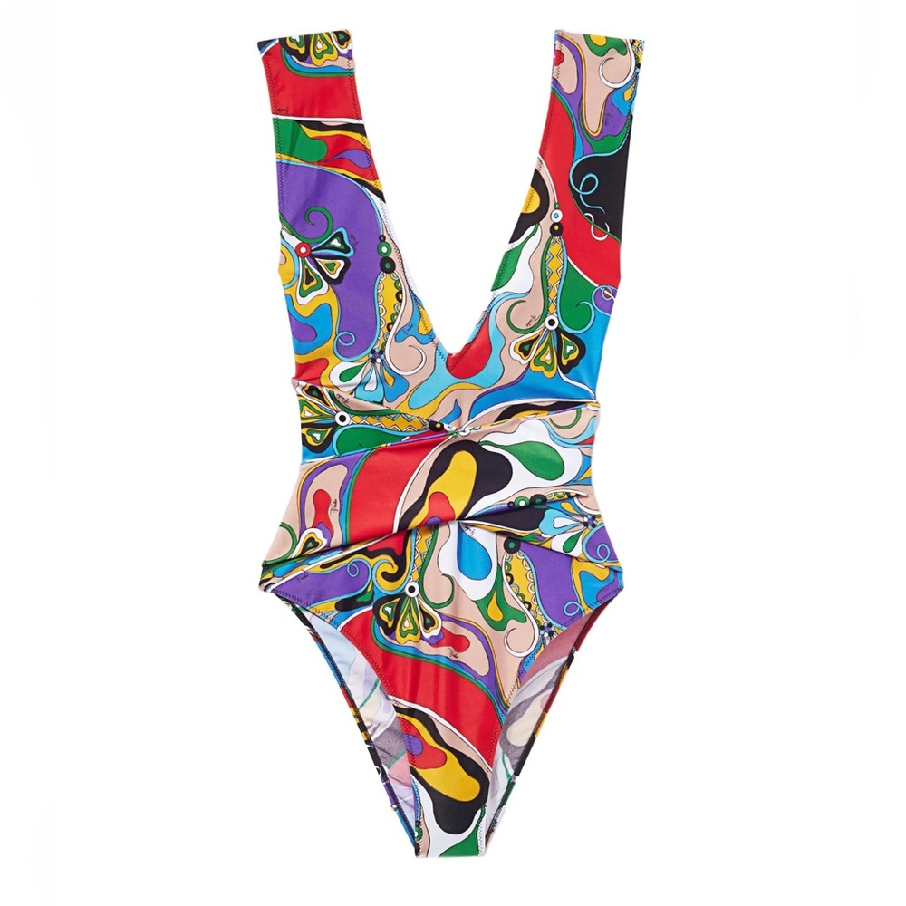 ISO EMILIO PUCCI Orchidee-print swimsuit